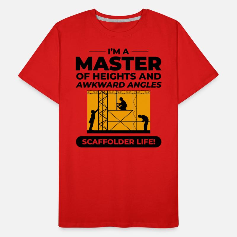 Scaffolder Scaffold Builder Scaffolding Platform Men's Premium Organic T-Shirt