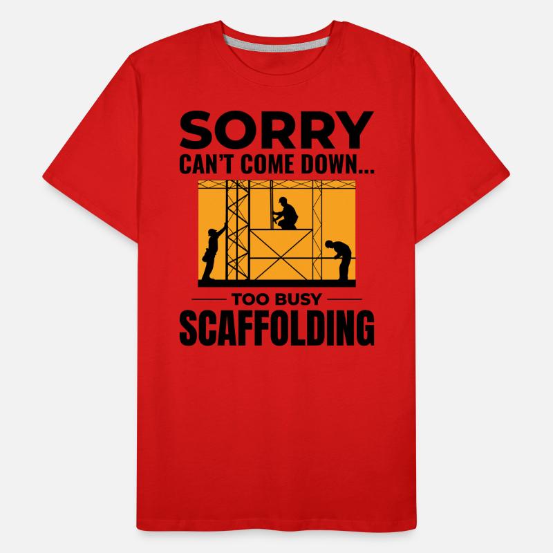 Scaffolder Scaffold Builder Scaffolding Platform Men's Premium Organic T-Shirt