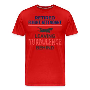 Flugbegleiter im Ruhestand Flugbegleiter Flugbegleiter - Männer Premium Bio T-Shirt - Rot - Vorne - Damien (186cm)
