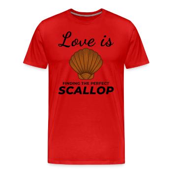 Pétoncles Coquillages Collector Beachcomber Crustacés - T-shirt bio Premium Homme - rouge - Devant - Damien (186cm)
