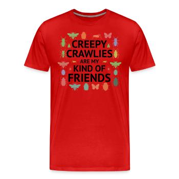 Insektensammler Entomologie Entomologe Käferliebhaber - Männer Premium Bio T-Shirt - Rot - Vorne - Damien (186cm)