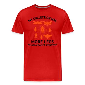 Insektensammler Entomologie Entomologe Käferliebhaber - Männer Premium Bio T-Shirt - Rot - Vorne - Damien (186cm)
