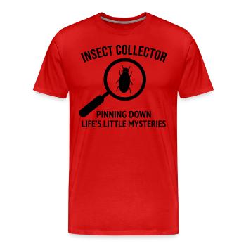 Insektensammler Entomologie Entomologe Käferliebhaber - Männer Premium Bio T-Shirt - Rot - Vorne - Damien (186cm)
