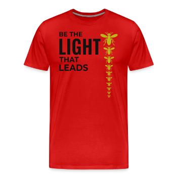 Lucioles Firefly Lightning Bug Insect Collector - T-shirt bio Premium Homme - rouge - Devant - Damien (186cm)