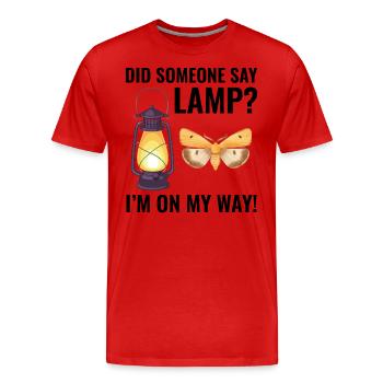 Motte nachtaktives Tier Insektensammler Entomologie - Männer Premium Bio T-Shirt - Rot - Vorne - Damien (186cm)