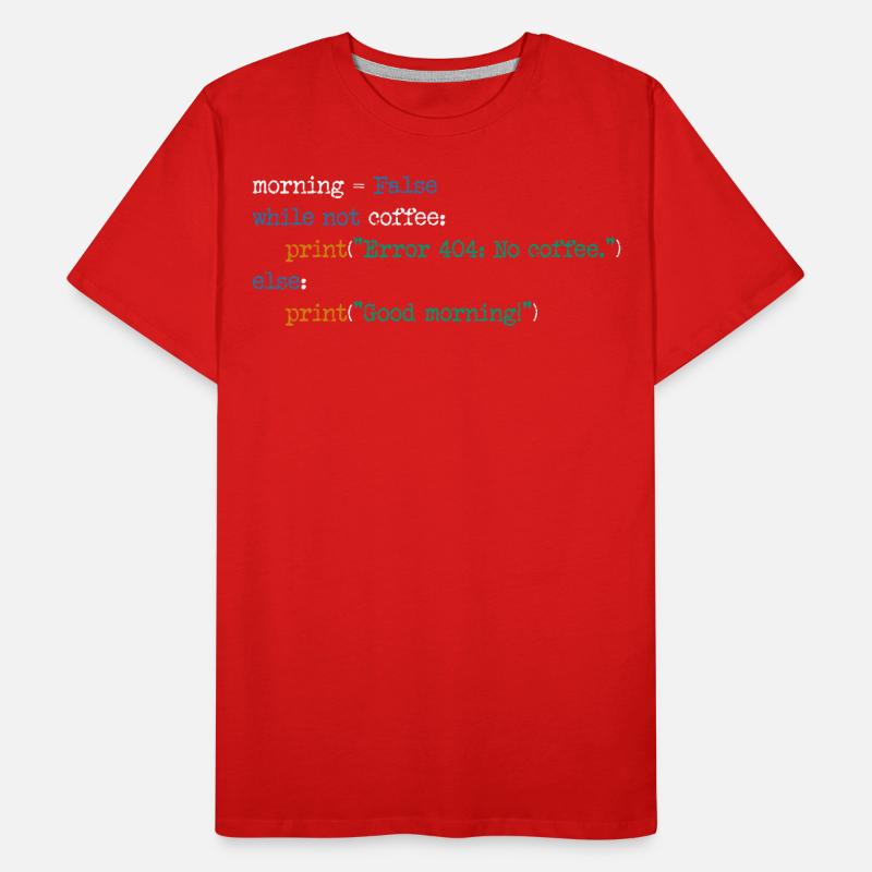 Informatique Café Code Programmeur Cadeau T-shirt bio Premium Homme