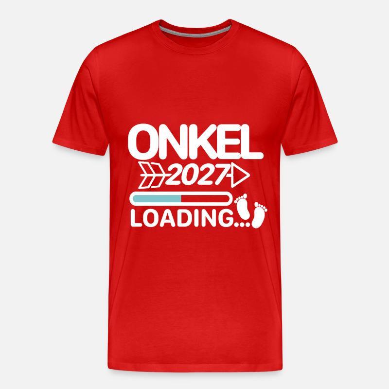 Onkel 2027 - Männer Premium Bio T-Shirt - Rot