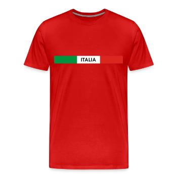 Italia - Männer Premium Bio T-Shirt - Rot - Vorne - Damien (186cm)