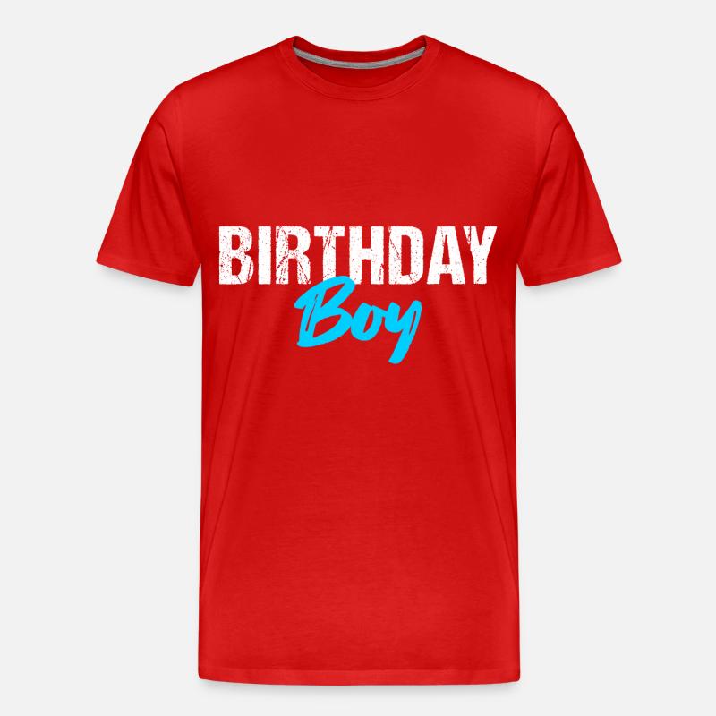 Birthday Boy - Männer Premium Bio T-Shirt - Rot