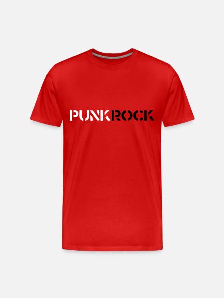 Punk rock - Men's Premium Organic T-Shirt - red