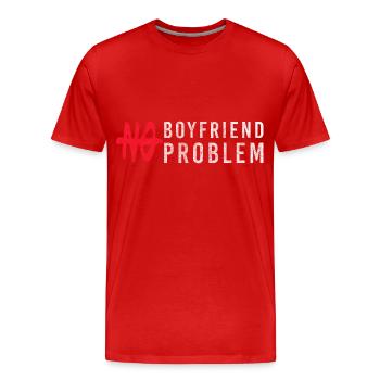 Problème, amusement, satire, sarcasme - T-shirt bio Premium Homme - rouge - Devant - Damien (186cm)