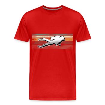 Taucher Tauchen - Männer Premium Bio T-Shirt - Rot - Vorne - Damien (186cm)