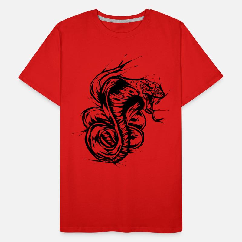 Cobra Snake Men's Premium Organic T-Shirt