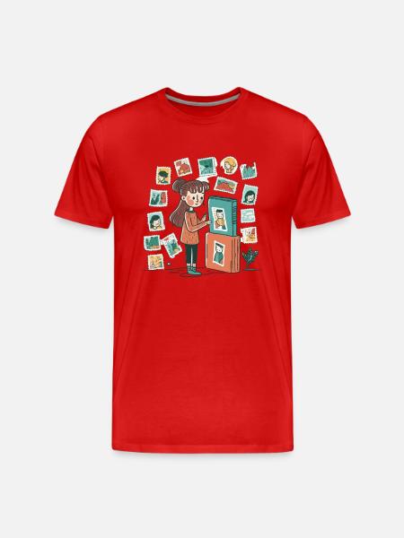 Science Geek: Science Experiment - Men's Premium Organic T-Shirt - red