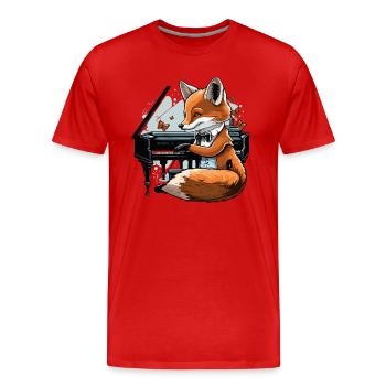 Klassischer Fuchs - Männer Premium Bio T-Shirt - Rot - Vorne - Damien (186cm)