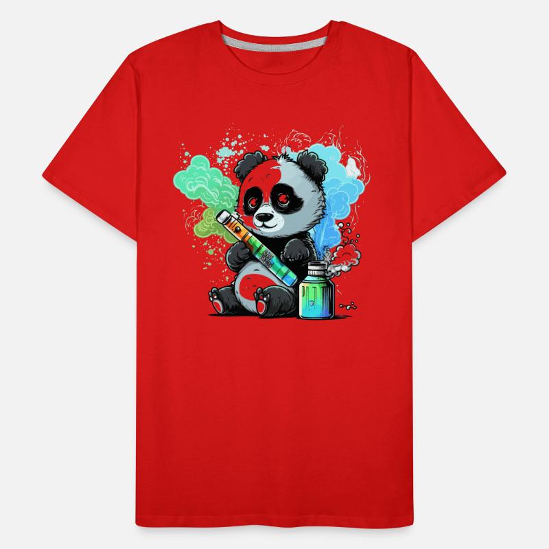 Panda Vaper T-shirt bio Premium Homme