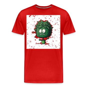 Bobs Blaze - T-shirt bio Premium Homme - rouge - Devant - Damien (186cm)