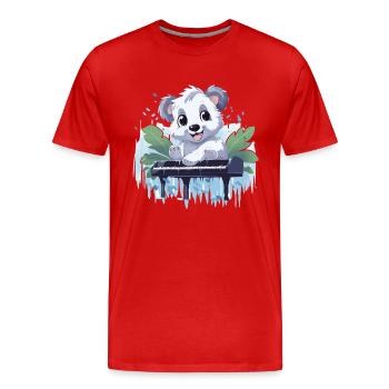 Koala mélodique - T-shirt bio Premium Homme - rouge - Devant - Damien (186cm)
