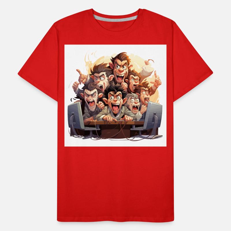 Les dactylographes caféinés T-shirt bio Premium Homme