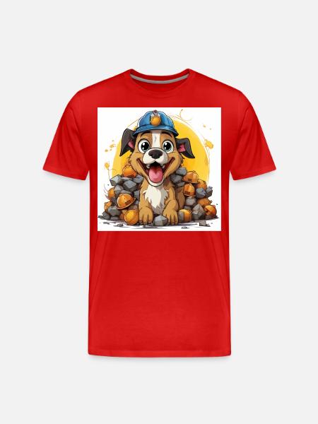 Le constructeur canin - T-shirt bio Premium Homme - rouge
