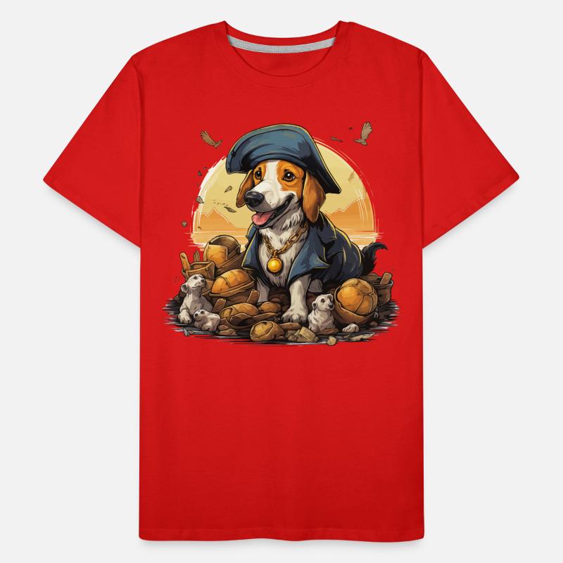 The Caffeinated Pirate Men's Premium Organic T-Shirt