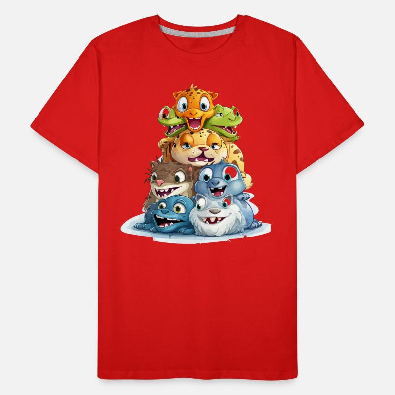 Les constructeurs de pyramides loufoques T-shirt bio Premium Homme