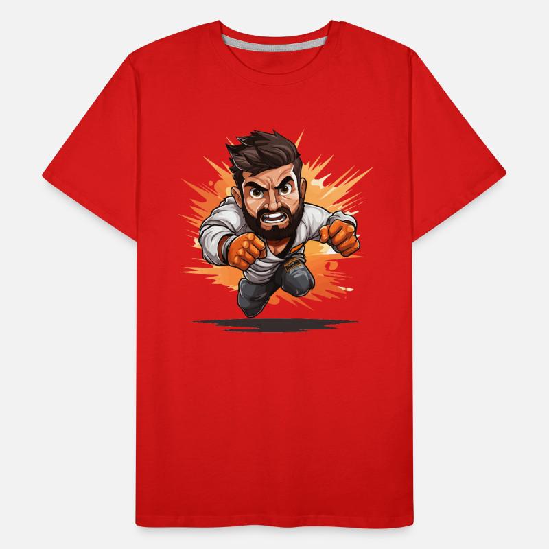 Une détermination débridée T-shirt bio Premium Homme