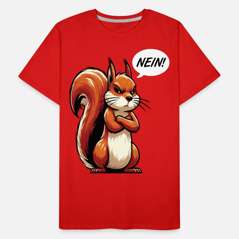 Nein Eichhörnchen Eichhorn Eichhörnchenliebhaber Männer Premium Bio T-Shirt