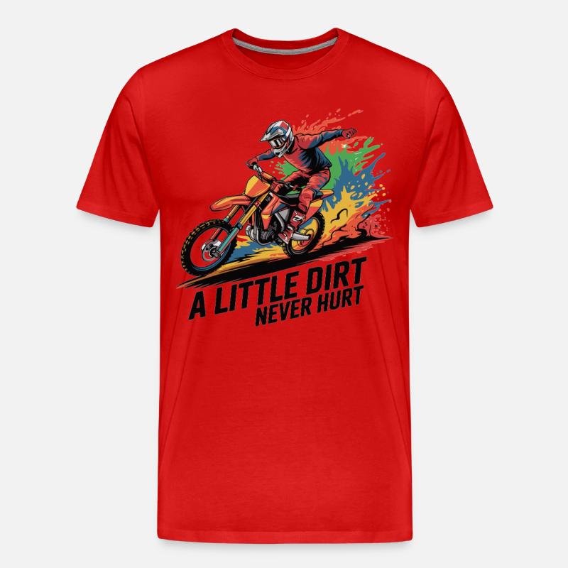 Motocross: Dirty passion - Men's Premium Organic T-Shirt - red