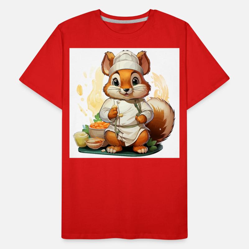 Das kulinarische Eichhörnchen Männer Premium Bio T-Shirt