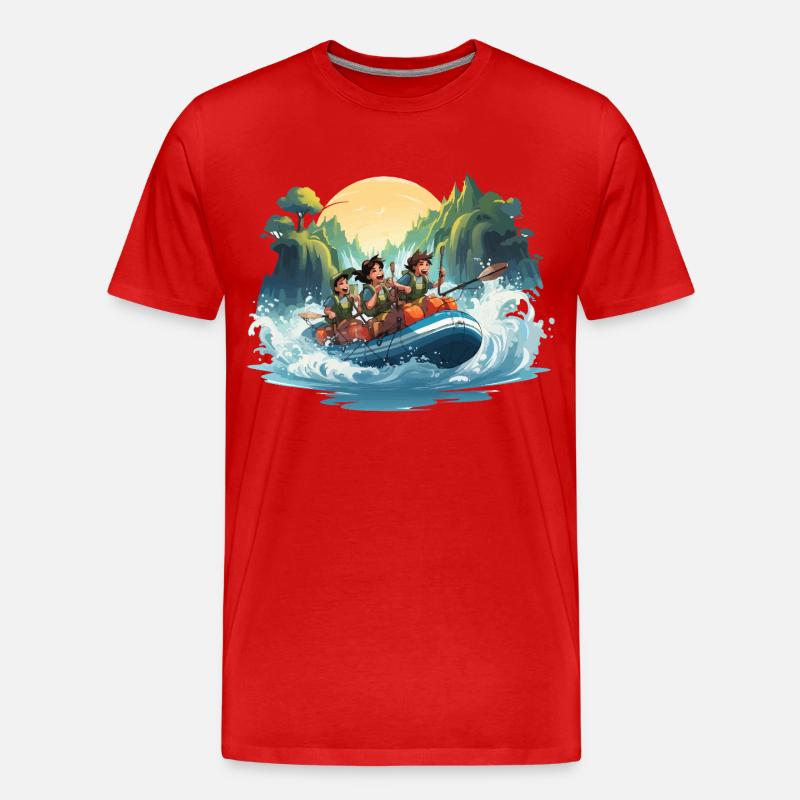 Die Rapids Raiders - Männer Premium Bio T-Shirt - Rot