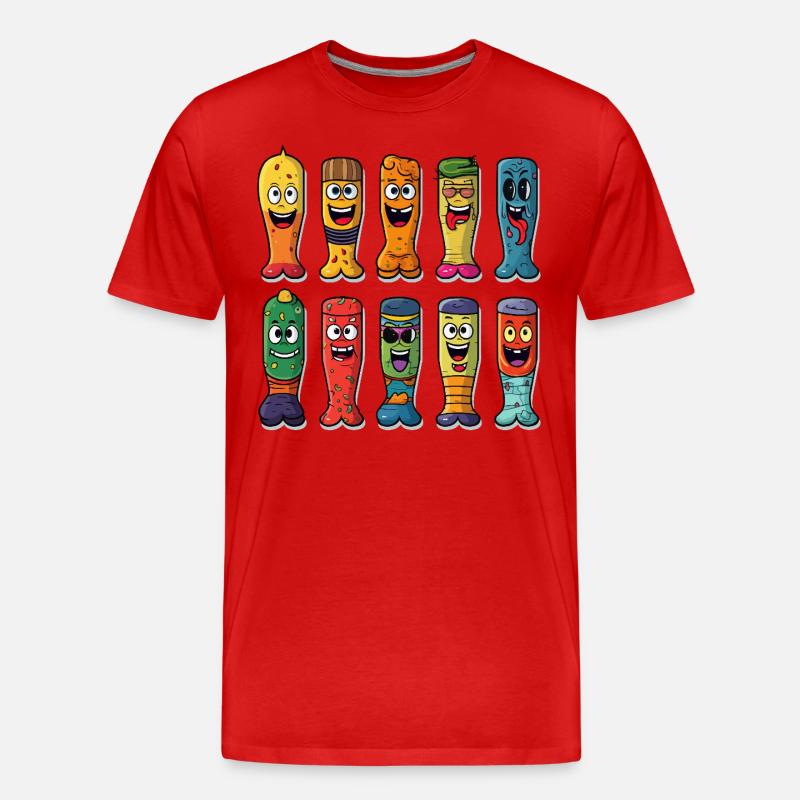 Die dummen Läufer - Männer Premium Bio T-Shirt - Rot