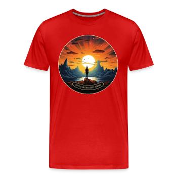 L’héritage des Dreamers - T-shirt bio Premium Homme - rouge - Devant - Damien (186cm)