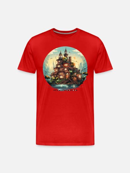 The Urban Chronicles - Men's Premium Organic T-Shirt - red