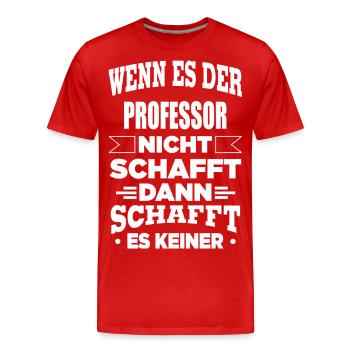 PROFESSOR - Männer Premium Bio T-Shirt - Rot - Vorne - Damien (186cm)