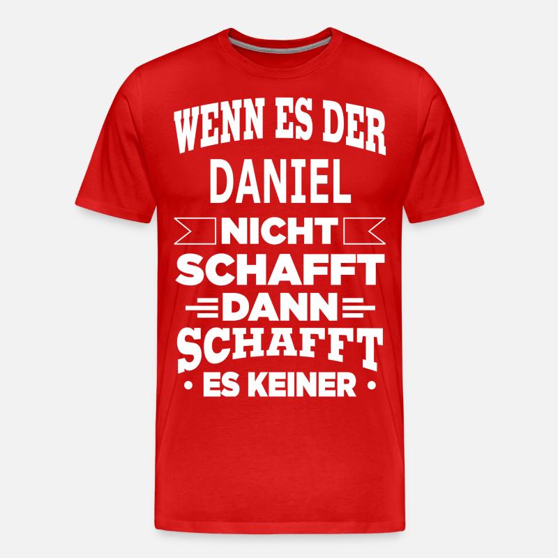 DANIEL - Männer Premium Bio T-Shirt - Rot