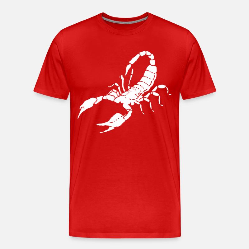 Skorpion - Männer Premium Bio T-Shirt - Rot