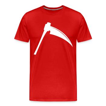 Sense - Männer Premium Bio T-Shirt - Rot - Vorne - Damien (186cm)