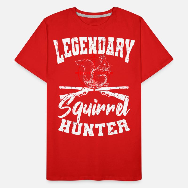 Legendary Squirrel Hunter Hunt Men's Premium Organic T-Shirt