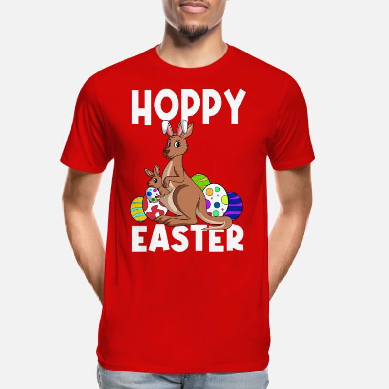 Hoppy Easter Sweet Easter Kangaroo Easter Men's Premium Organic T-Shirt