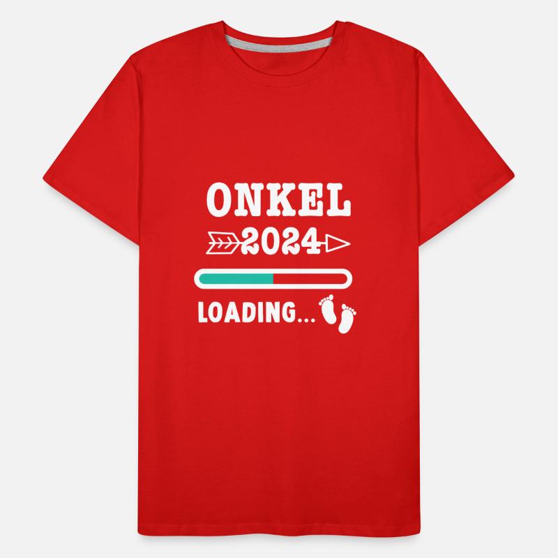 Ich werde Onkel 2023/ Werdender Onkel 2023 Männer Premium Bio T-Shirt