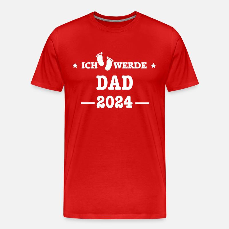 DAD 2024 loading... - Männer Premium Bio T-Shirt - Rot