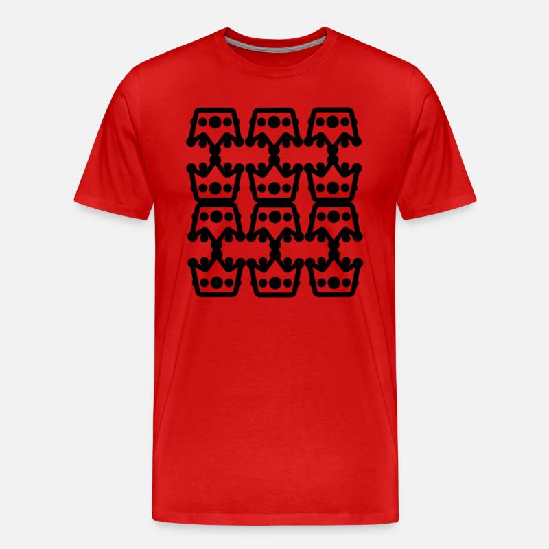 Lampen-Typ-Design - Männer Premium Bio T-Shirt - Rot