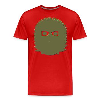 Beast - Men's Premium Organic T-Shirt - red - Front - Damien (186cm)