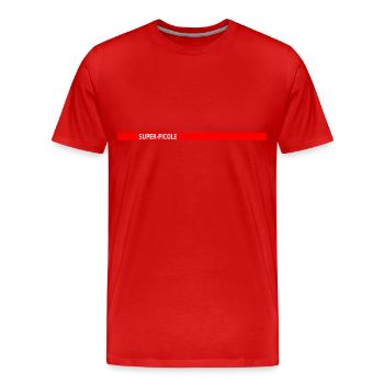 super-picole - T-shirt bio Premium Homme - rouge - Devant - Damien (186cm)
