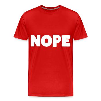 NON - T-shirt bio Premium Homme - rouge - Devant - Damien (186cm)