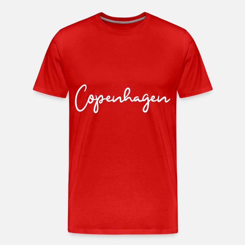 Copenhagen - Männer Premium Bio T-Shirt - Rot