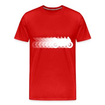 Motorcycle Shadow Moto Racing Machine - T-shirt bio Premium Homme - rouge - Devant - Damien (186cm)