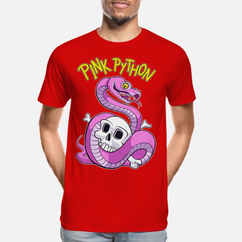 Pink Python T-shirt bio Premium Homme