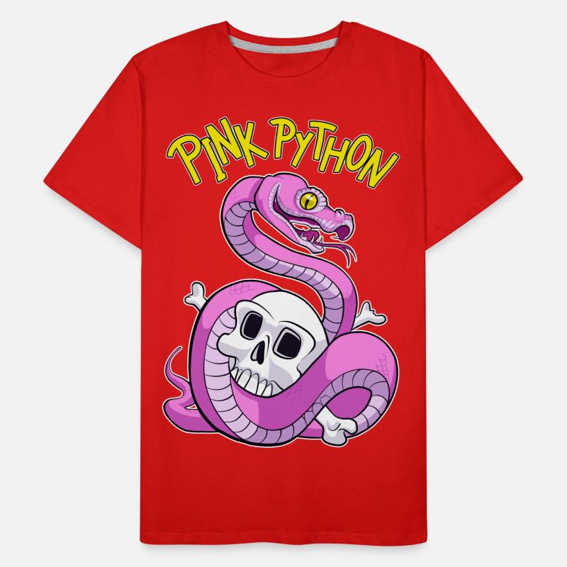 Pink Python T-shirt bio Premium Homme